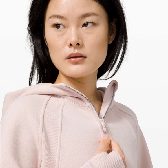 Lululemon Scuba Oversized 1/2 Zip Hoodie - Feather Pink - Size M/L - W3DM4S - Picture 7 of 8